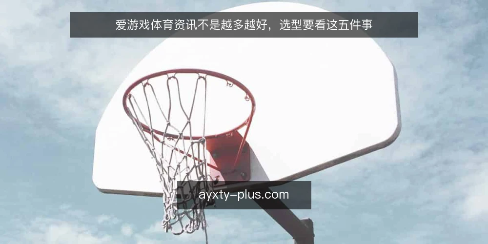 爱游戏体育资讯不是越多越好,选型要看这五件事 — 需求定义:先想清楚你要解决什么问题 配图