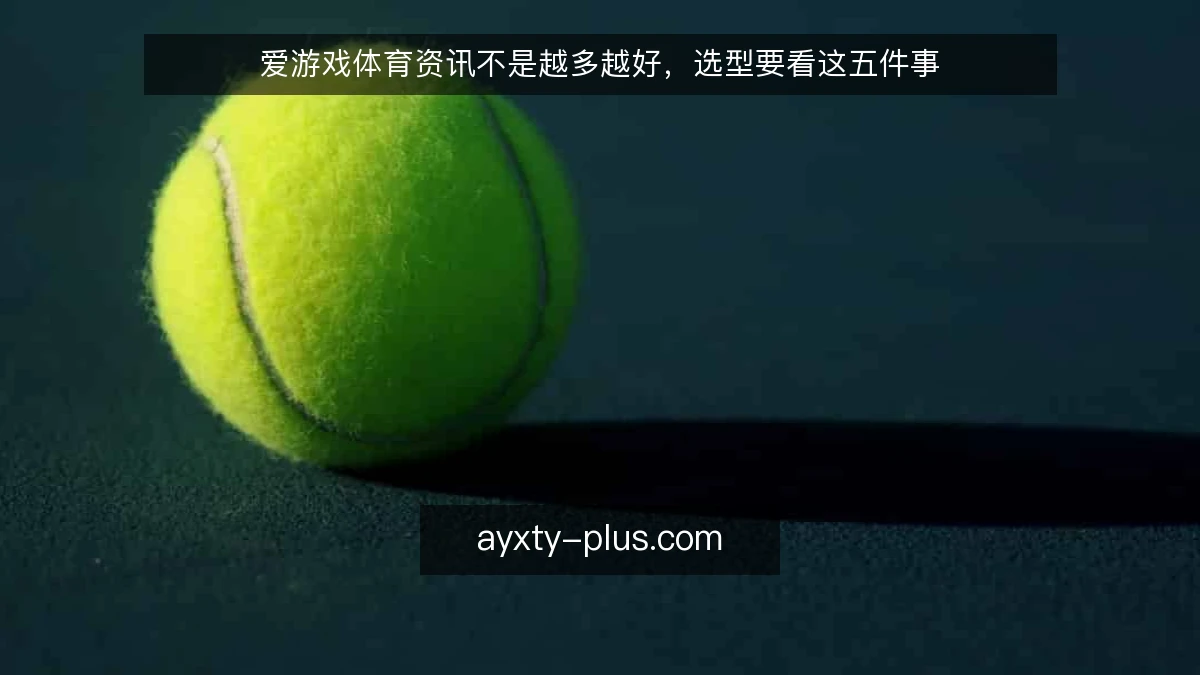 爱游戏体育资讯不是越多越好，选型要看这五件事